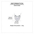 wholesale 925 Sterling Silver Elegant Zircon Halo Interlocking Circles Sterling Silver Necklace-0-2
