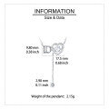 wholesale 925 Sterling Silver Elegant Silver Heart Moissanite Necklace With Brand Initials-0-3