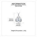 wholesale 925 Sterling Silver Elegant Moissanite Pendant Necklace: Timeless Luxury In Geometric Design-0-3