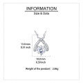 wholesale 925 Sterling Silver Elegant Moissanite Pendant Necklace In Plated with White Gold – Timeless Luxury Jewelry-0-3