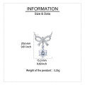wholesale 925 Sterling Silver Elegant Moissanite Bow Necklace With Triple Drop Design-0-3