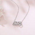 wholesale 925 Sterling Silver Exquisite 520 Heart Moissanite Pendant Necklace In Sterling Silver-0-1
