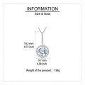 wholesale 925 Sterling Silver Elegant Solitaire Moissanite Necklace In Plated with White Gold – Timeless Luxury Jewelry-0-3