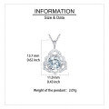 wholesale 925 Sterling Silver Elegant Moissanite Pendant Necklace: Timeless Luxury In Floral Design-0-3