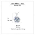 wholesale 925 Sterling Silver Elegant Moissanite Necklace With Floral Halo Design - Timeless Elegance For Any Occasion-0-3