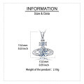 wholesale 925 Sterling Silver Elegant Moissanite Cross Pendant With Plated with White Gold Necklace-0-3