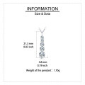 wholesale 925 Sterling Silver Elegant Four-moissanite Pendant Necklace In Sterling Silver-0-3