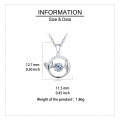 wholesale 925 Sterling Silver Elegant Dolphin Tail Moissanite Necklace With Silver Chain Pendant-0-3