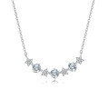 wholesale 925 Sterling Silver Elegant Star Constellation Moissanite Necklace With Sparkling Celestial Charm-0-0