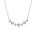 wholesale 925 Sterling Silver Elegant Star Constellation Moissanite Necklace With Sparkling Celestial Charm-0-5