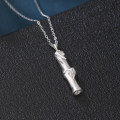 wholesale 925 Sterling Silver Elegant Silver Bamboo Pendant Necklace-0-1