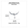 wholesale 925 Sterling Silver Elegant Starburst Necklace With Sparkling Celestial Charm And Delicate Chain Links-0-3