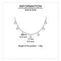 wholesale 925 Sterling Silver Elegant Asymmetrical Zircon Necklace-0-3