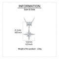 wholesale 925 Sterling Silver Elegant Zircon Star Pendant Necklace With Sparkling Celestial Charm-0-3