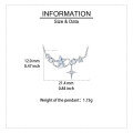 wholesale 925 Sterling Silver Elegant Star Crystal Heart Necklace In Sterling Silver-0-3