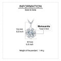 wholesale 925 Sterling Silver Elegant Snowflake Moissanite Pendant Necklace In Sterling Silver-0-2