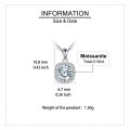 wholesale 925 Sterling Silver Elegant Moissanite Halo Square Pendant Necklace On Delicate Silver Chain – Timeless Luxury Jewelry-0-2