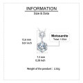 wholesale 925 Sterling Silver Elegant Double Moissanite Hexagon Pendant Necklace In Sterling Silver-0-2