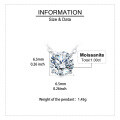 wholesale 925 Sterling Silver Elegant Solitaire Moissanite Necklace With Silver Chain: Timeless Beauty For Any Occasion-0-2