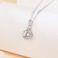 wholesale 925 Sterling Silver Elegant Moissanite Pendant Necklace With Classic Teardrop Design-0-4