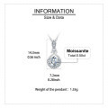 wholesale 925 Sterling Silver Elegant Moissanite Pendant Necklace With Classic Teardrop Design-0-2
