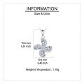 wholesale 925 Sterling Silver Elegant Zircon Cross Pendant Necklace With Silver Chain And Sparkling Accents-0-3
