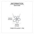 wholesale 925 Sterling Silver Elegant Zircon Four-leaf Clover Pendant Necklace In Sterling Silver-0-3