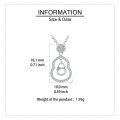 wholesale 925 Sterling Silver Zircon-encrusted Gourd Pendant Necklace: Fusion Of Elegance And Cultural Symbolism-0-3