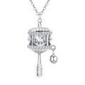 wholesale 925 Sterling Silver Sterling Silver Carousel Pendant Necklace With Crystal Accents And Charm Bell-0-1