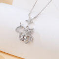 wholesale 925 Sterling Silver Stellar Elegance: Moissanite-studded Star Wing Pendant Necklace-0-4