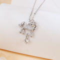 wholesale 925 Sterling Silver **moissanite-studded Unicorn Pendant Necklace In Sterling Silver**-0-3