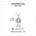 wholesale 925 Sterling Silver Elegant Moissanite Halo Pendant Necklace: Timeless Luxury In Precious Metals-0-2