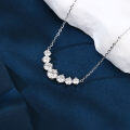 wholesale 925 Sterling Silver **elegant Moissanite Bar Pendant Necklace: Timeless Luxury In Every Sparkle**-0-3