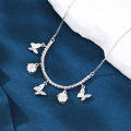 wholesale 925 Sterling Silver Elegant Moissanite Butterfly Necklace Sparkling With Grace And Luxury-0-4