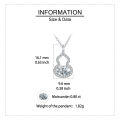 wholesale 925 Sterling Silver Timeless Moissanite Halo Pendant Necklace-0-2