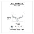 wholesale 925 Sterling Silver **elegant Moissanite Necklace With Sophisticated Central Stone Design**-0-2