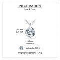 wholesale 925 Sterling Silver Elegant Solitaire Moissanite Pendant In Sterling Silver-0-2
