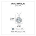 wholesale 925 Sterling Silver Elegant Floral Moissanite Pendant Necklace: Timeless Elegance In Precious Metals-0-2