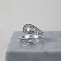 wholesale 925 Sterling Silver Skull Rose Rings Wholesale With Intricate Details-0-1