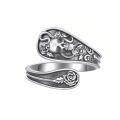 wholesale 925 Sterling Silver Skull Rose Rings Wholesale With Intricate Details-0-0