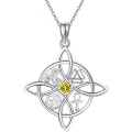 wholesale 925 Sterling Silver Celtic Cross Pendant With Ruby Gemstone-0-98