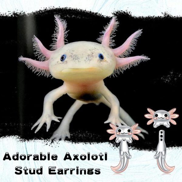 Sterling Silver Axolotl Ear Jackets Earrings-2