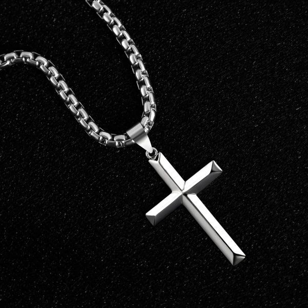 Cross Necklace 925 Sterling Silver Cross Pendant Necklace Cross Jewelry Gifts for Women-4