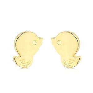 Duck Earrings Sterling Silver Duck Stud Earrings for Girls-0