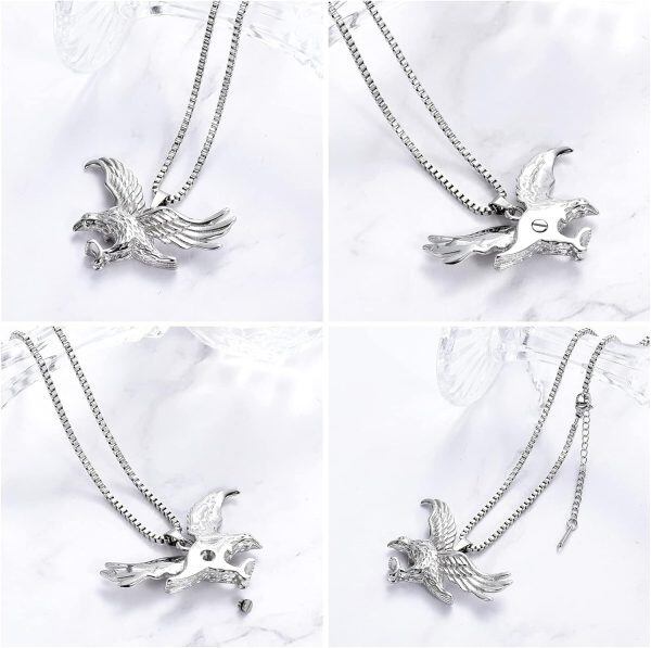 Sterling Silver Eagle Necklace-2