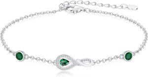 Sterling Silver Infinity Bracelet-0