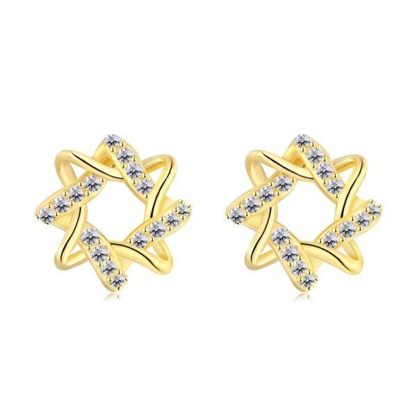 Sterling Silver Stud Earrings-0