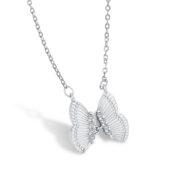 Sterling Silver Butterfly Necklace-1