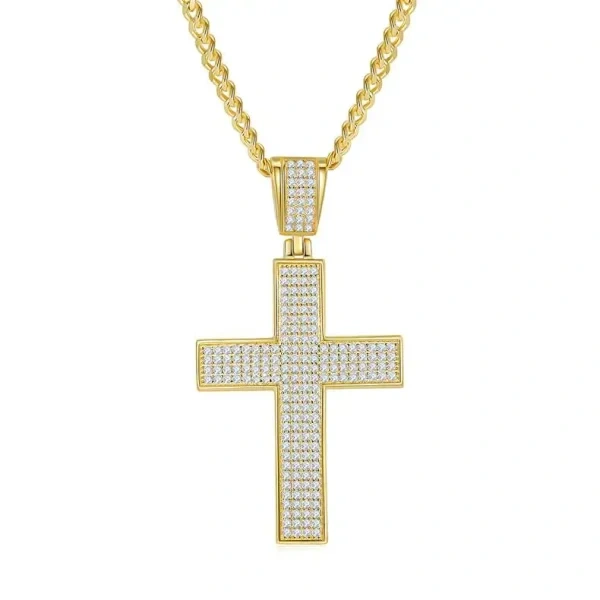 Sterling Silver Cross Necklace-0