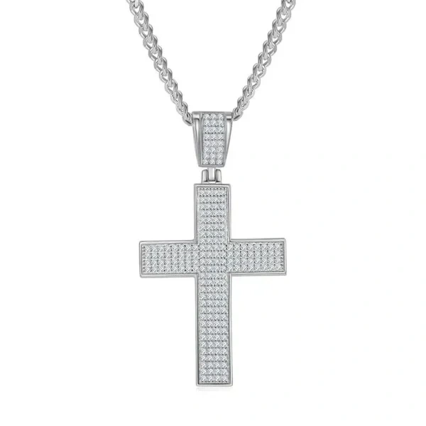 Sterling Silver Cross Necklace-1